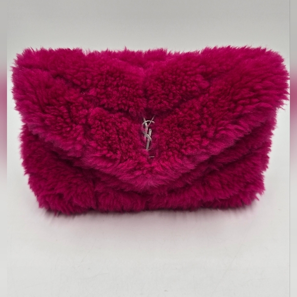 YSL Shearling puffer clutch mini - Picture 8 of 15